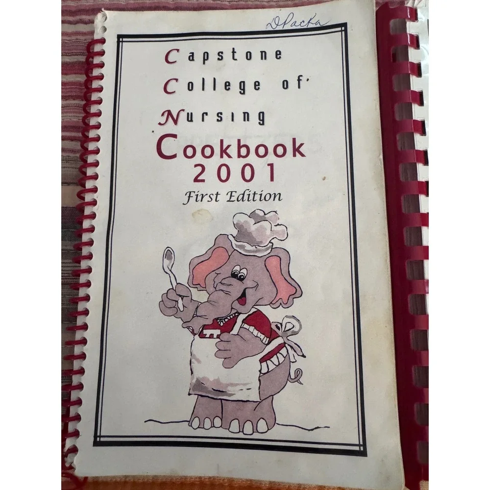 Capstone College of Nursing Cookbook 2001 2002 First Second Edition Set Alabama